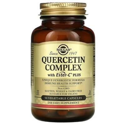 Кверцетин з Естер-С Solgar Quercetin Complex with Ester-C Plus вег. капсули №50