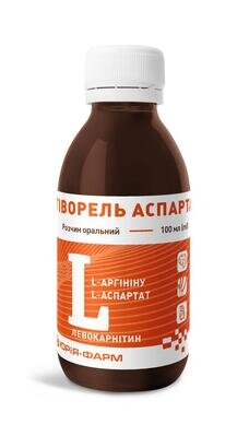 Тіворель аспартат розчин ор. по 100 мл у пляш. полім.