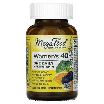 Мультивітаміни для жінок 40+ MegaFood Women Over 40 One Daily, 30 таблеток