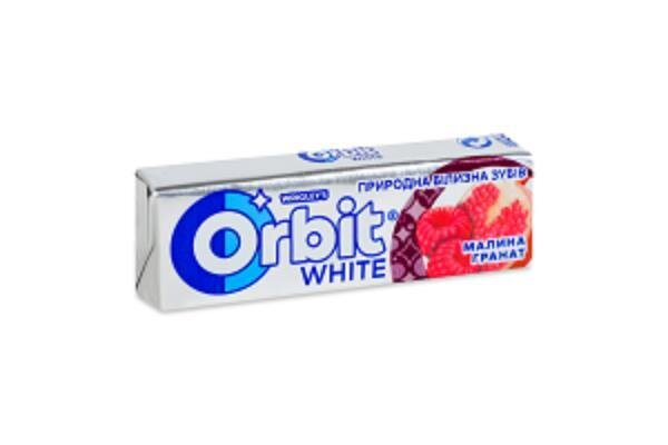 Жевательная резинка Orbit White без сахара Малина-Гранат, 13,6 г