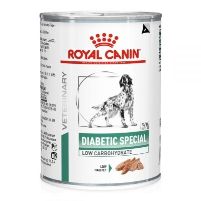 Корм вологий для собак Royal Canin Diabetic Special Low Carbohydrate при цукровому діабеті, 410 г