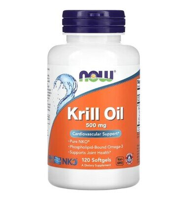 Криля олія NOW Krill Oil 500 мг м'які капсули №120