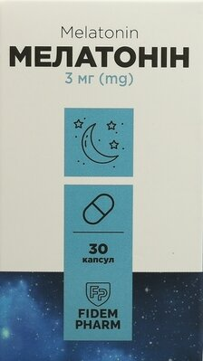 Мелатонін Fidem Pharm капсули желатинові №30
