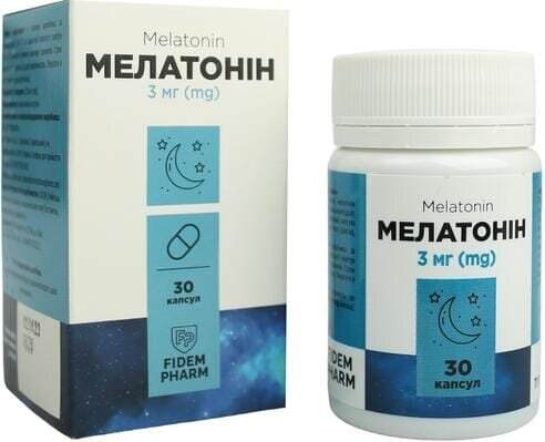 Мелатонін Fidem Pharm капсули желатинові №30
