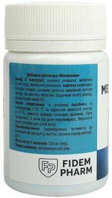 Мелатонін Fidem Pharm капсули желатинові №30