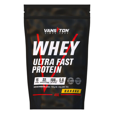 Протеїн Vansiton Ultra Fast Protein, банан, 450 г