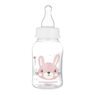 Пляшечка Canpol Babies Cute Animals 11/851_pin з малюнком рожева, 120 мл