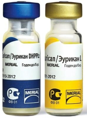 Еурікан DHPPi + 2L вакцина для собак по 1 дозі у флак.