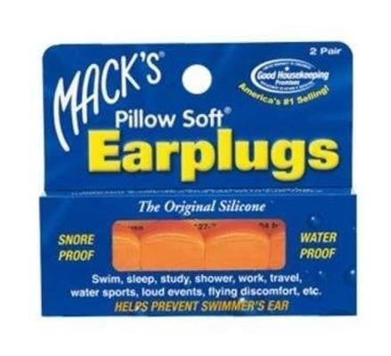 Беруші вкладки вушні MACK'S Pillow Soft 6 помаранчеві, 2 пари