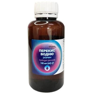 Перекис водню Solution Pharm розчин 3% по 100 мл у флак.