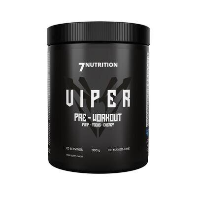 Передтренувальний комплекс 7Nutrition VIPER Pre-workout Ice Mango - Lime, 360 г (20 порцій)