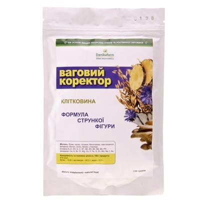 Клітковина Ваговий коректор ДанікаФарм по 150 г в пач.