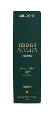 Олія CBD (Канабідіол) Mind Shi Ізолят 1000 мг Апельсин, 10 мл