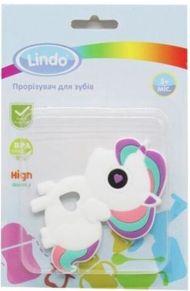 Прорізувач для зубів Lindo LI 328 силіконовий Єдиноріг