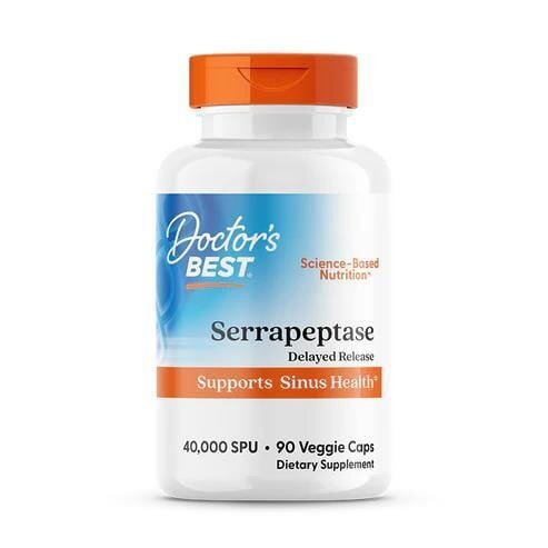 Серрапептаза Doctor's Best Serrapeptase 40000 SPU, 90 капсул