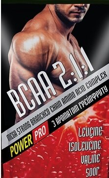 Суміш амінокислотна Power Pro ВСАА 2: 1: 1 з ароматом грейпфруту, 500 г