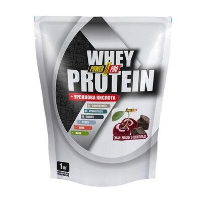 Протеїн Power Pro Whey Protein + урсолова кислота, вишня в шоколаді, 1 кг