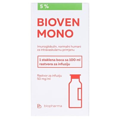 Біовен моно розчин д/інф. 5 % по 100 мл у пляш. (флак.)