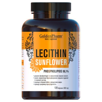 Лецитин Golden Pharm соняшниковий капсули 562 мг №120