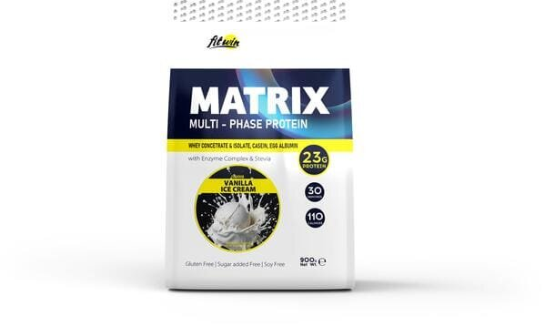 Протеїн комплексний FitWin Matrix Multi-Phase Protein ванільне морозиво, 900 г