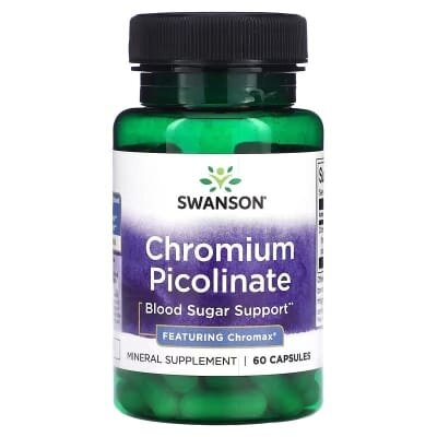 Хрому Піколінат Swanson Chromium Picolinate капсули №60