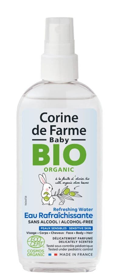 Вода освіжаюча Corine De Farme Bio Organic Baby дитяча для обличчя, 150 мл