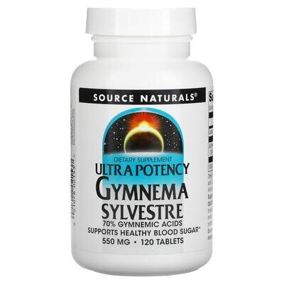Джимнема Source Naturals Gymnema Sylvestre 550 мг, 120 таблеток