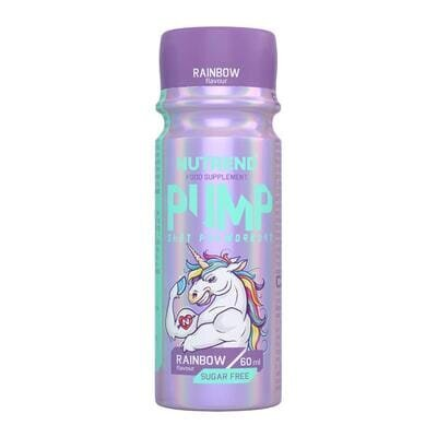 Передтренувальний комплекс Nutrend Pump Shot Preworkout Stim Free Rainbow, 60 мл