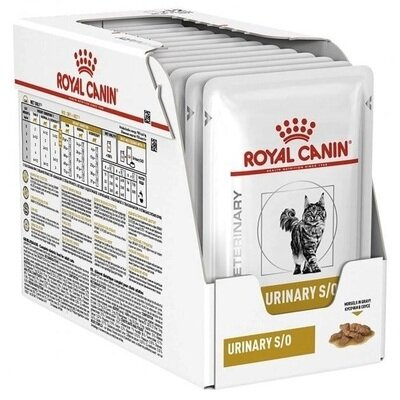 Корм вологий для кішок Royal Canin Urinary S/O Feline Pouches при сечокам'яній хворобі, соус, 12 штук по 85 г