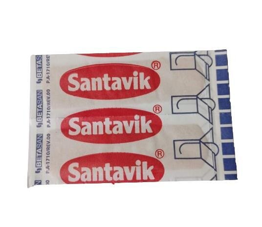 Пластир бактерицидний Santavik на тканинній основі 1,9 см х 7,2 см, 10 штук