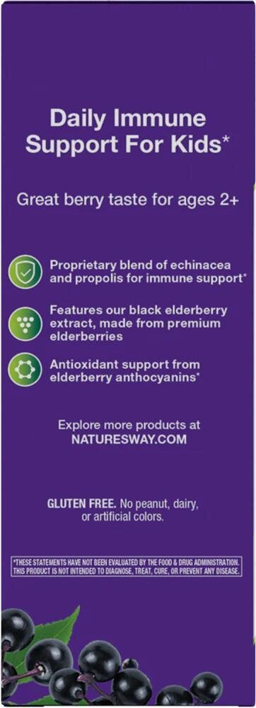 Сироп чорна бузина для дітей Nature's Way Sambucus Immune Syrup For Kids, 240 мл