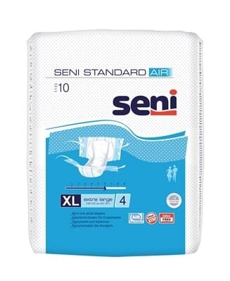 Підгузки для дорослих Seni Standard Air extra large, розмір 4, 10 штук