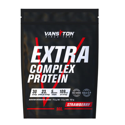 Протеїн Vansiton Extra Complex Protein, полуниця, 900 г