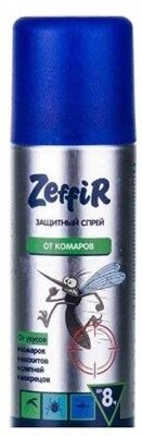 Спрей Zeffir від комарів, мокрець, москітів 8 годин захисту, 100 мл