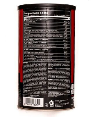 Передтренувальний комплекс Universal Nutrition Animal Pump, 30 пакетів