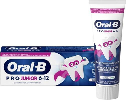 Зубна паста Oral-B Pro Junior для дітей віком від 6 до 12 років, 75 мл
