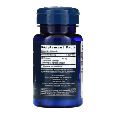 Колаген Life Extension NT2 Collagen 40 мг, 60 капсул