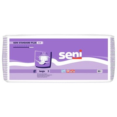 Підгузки для дорослих Seni Standard Plus Air large, розмір 3, 30 штук