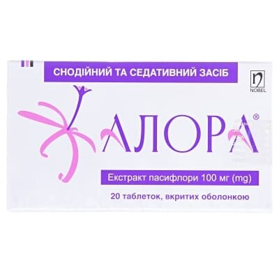 Алора таблетки, в/о по 100 мг №20 (10х2)