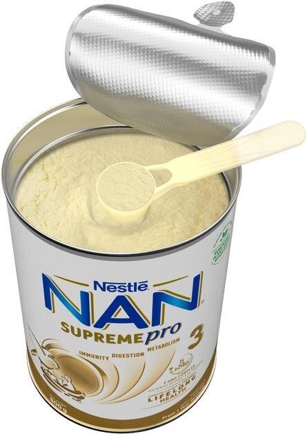 Суміш суха молочна NAN Supreme Pro 3 з олігосахаридами для харчування дітей від 12 місяців, 800 г