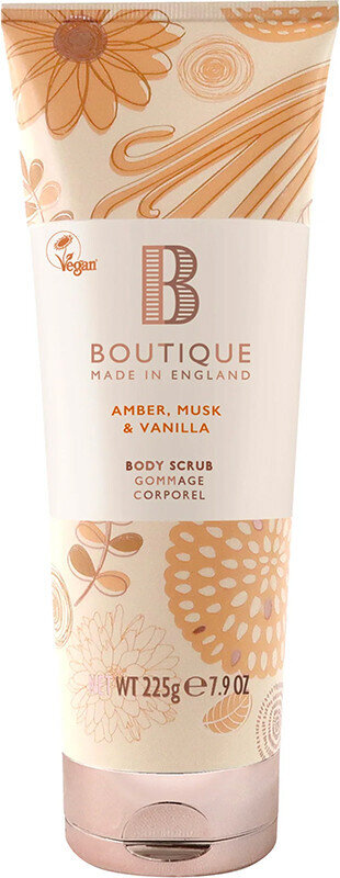 Скраб для тіла Boutique Amber, Musk & Vanilla, 225 г