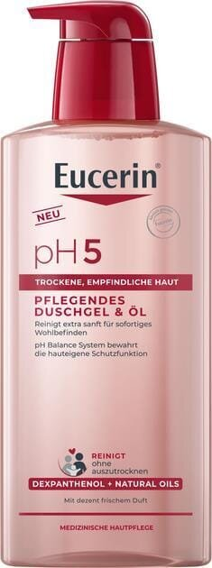 Гель для душу Eucerin рН5 делікатний з живильними оліями для чутливої шкіри (99316), 400 мл