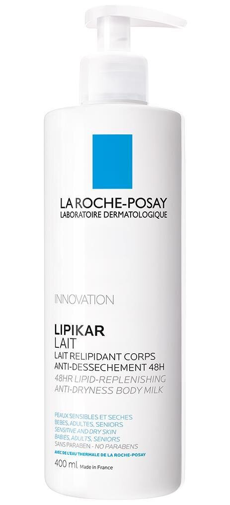 Молочко La Roche-Posay Lipikar зволожуюче ліпідовідновлююче для сухої та дуже сухої шкіри, 400 мл