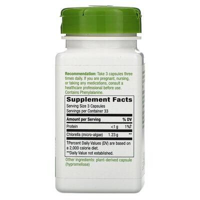 Хлорела Nature's Way Chlorella мікроводорості 1230 мг, 100 капсул