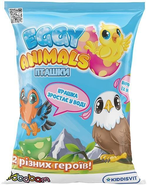 Іграшка, що росте в яйці Sbabam Eggy Animals Пташки, у дисплеї