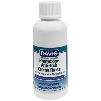 Кондиціонер Davis Pramoxine Anti-Itch Creme Rinse від сверблячки з 1% прамоксин гідрохлоридом для собак та котів, 50 мл