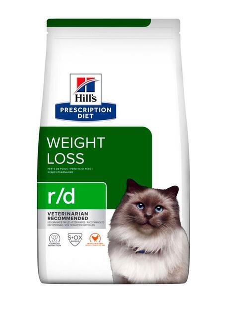 Корм сухий Hill's Prescription Diet Feline r/d Weight Reduction для котів при ожирінні, 1,5 кг