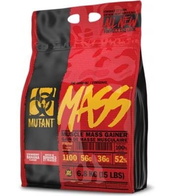 Гейнер Mutant Mass, полуниця-банан, 6800 г