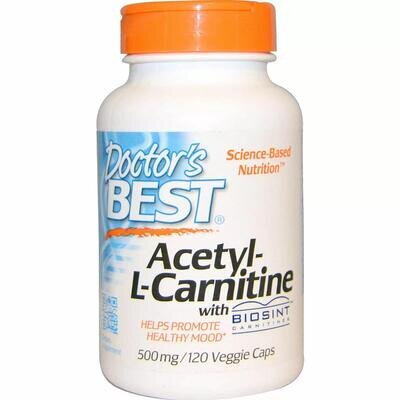 Ацетил-L-карнітин Doctor's Best Acetyl-L-Carnitine, 120 капсул