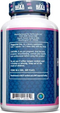 Гіалуронова кислота Haya Labs Hyaluronic Acid капсули по 40 мг №30